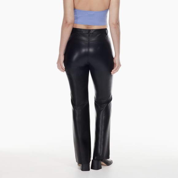 Aritzia Pants - Aritizia Wilfred Beatrix Pant High-waisted flared Vegan Leather pants